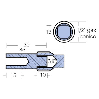 Volvo motorzink komplett 30 x Ø15