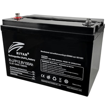 Litiumbatteri Ritar 12v 100ah