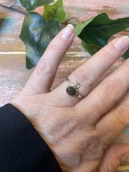 Labradorit ring silver 925 (ställbar)