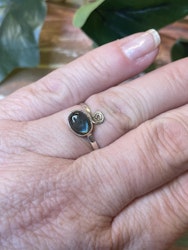 Labradorit ring silver 925 (ställbar)
