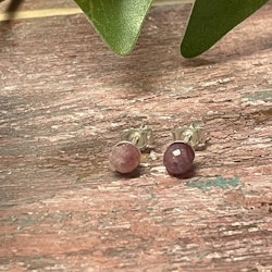 Rosa Ametist turmalin sterlingsilver örhängen