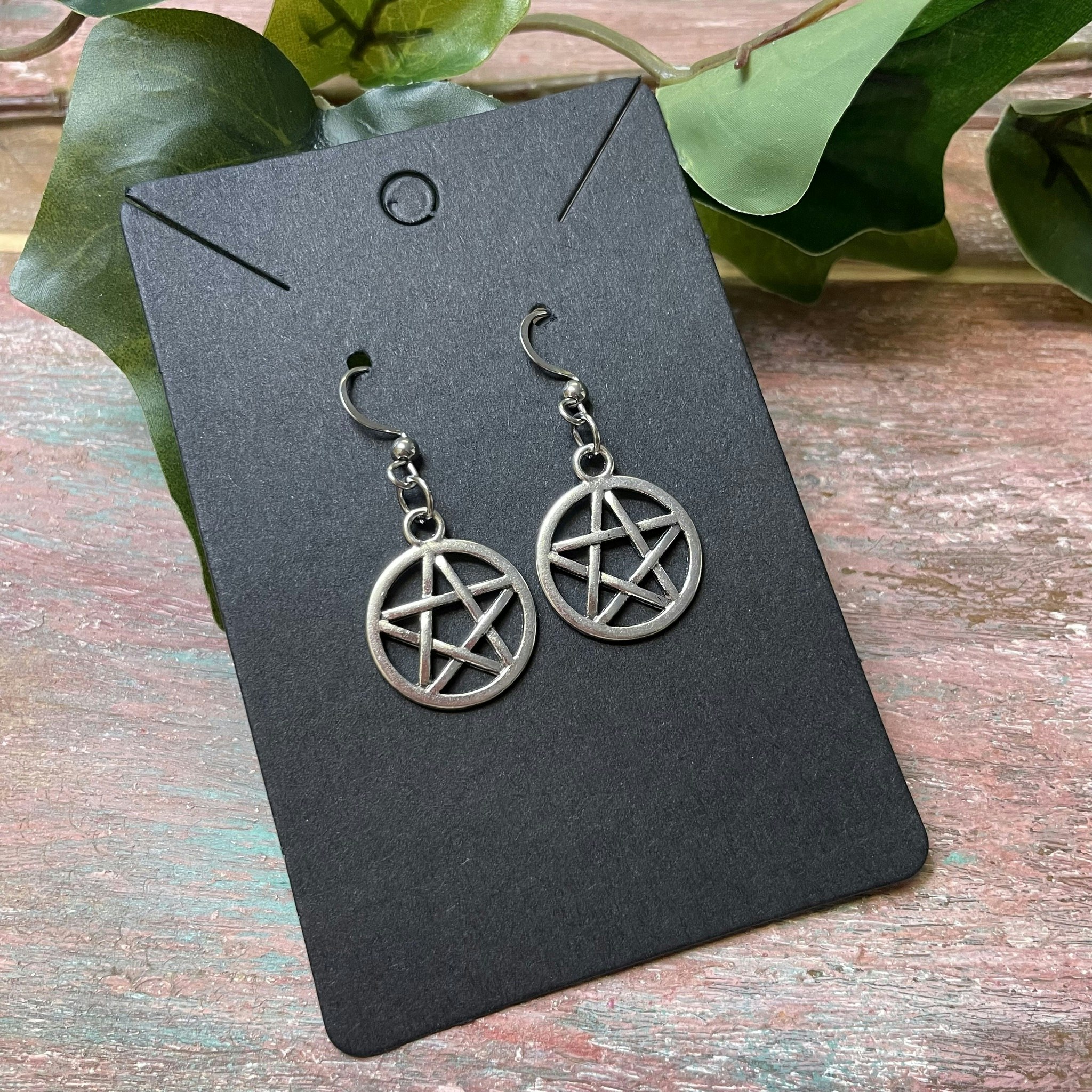 Unika örhängen pentagram