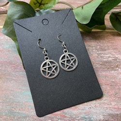 Unika örhängen pentagram