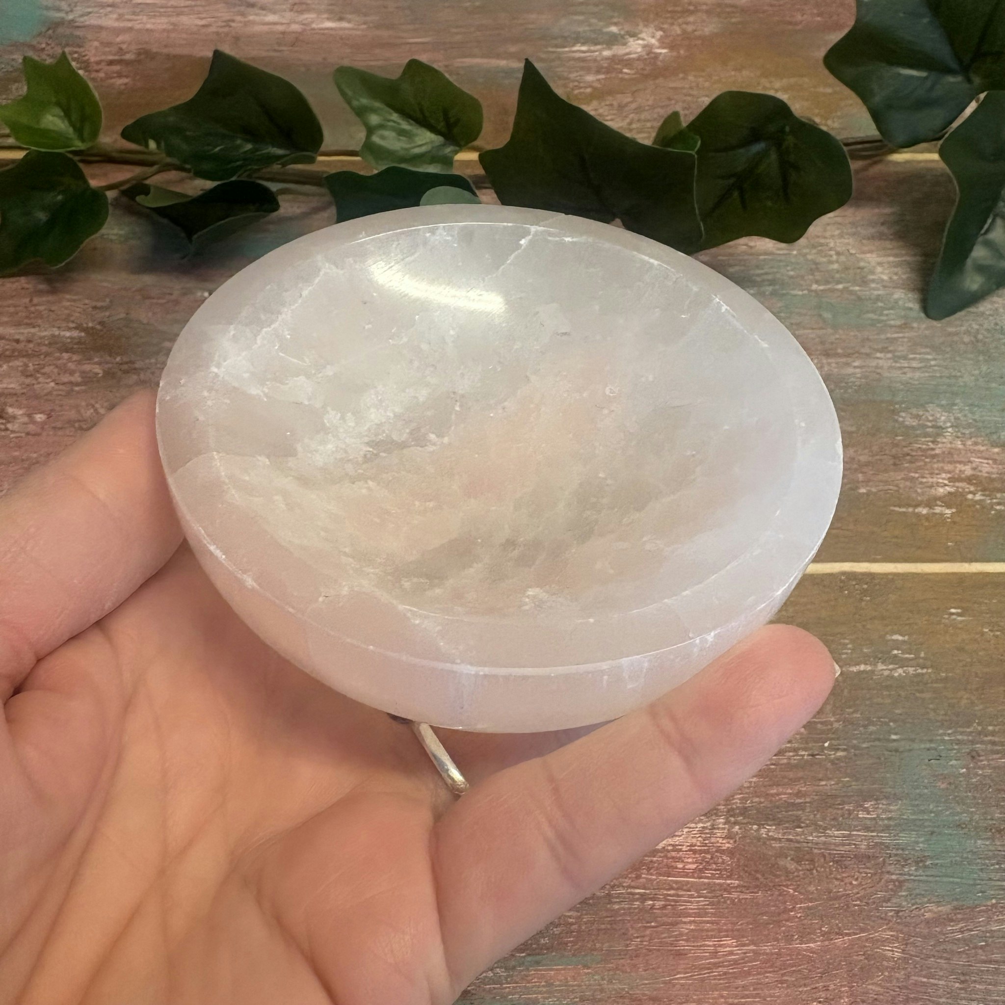 Selenit skål 10 cm