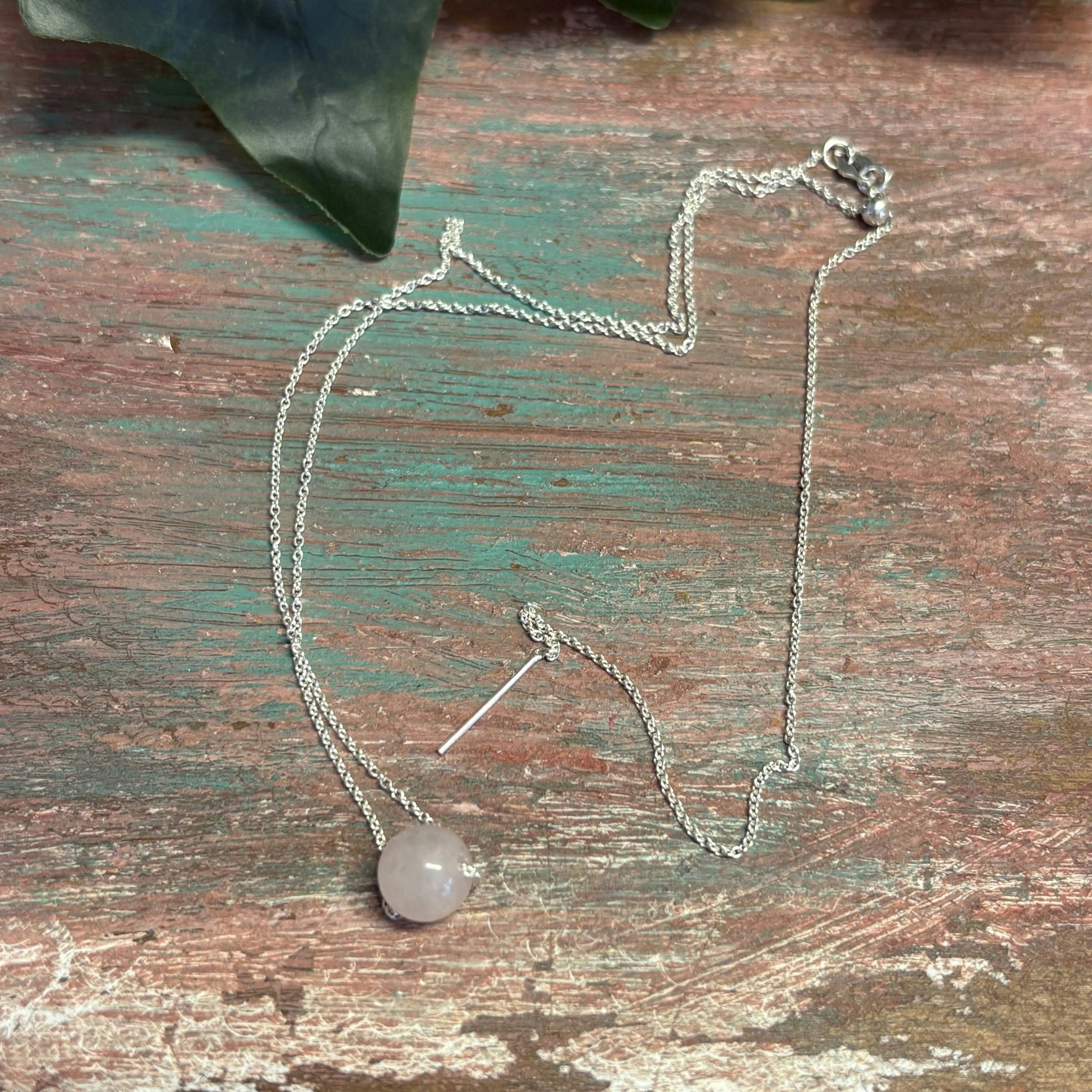 Månadssten halsband - Elegant justerbart halsband i  sterlingsilver