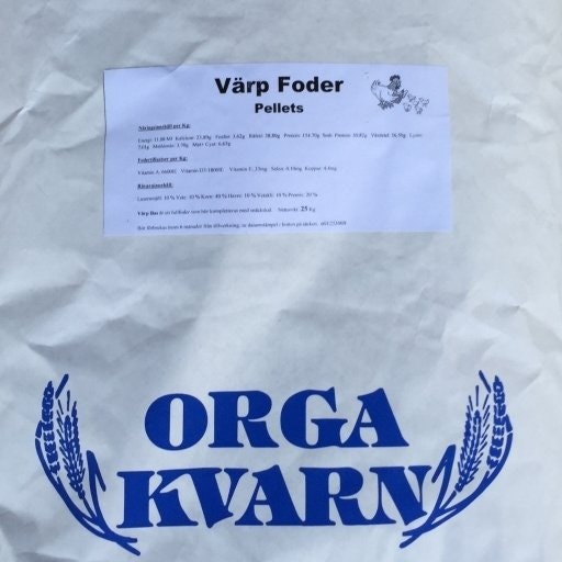Orga Kvarn Värp pellets, 25 kg