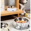 Moomin Pets food bowl, yellow Medium
