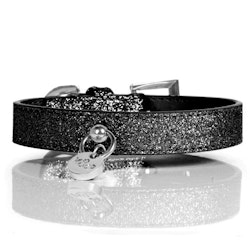 Milk & Pepper Hundhalsband, Stardust Black