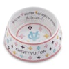 Haute Diggity Dog Chewy Vuiton White Bowl