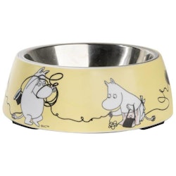 Moomin Pets food bowl, yellow Medium