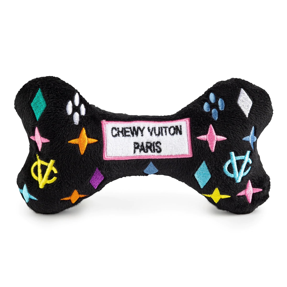 Haute Diggity Dog Chewy Vuiton Black monogram, Bone