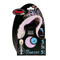Flexi New Comfort S, 5m rep, Rosa