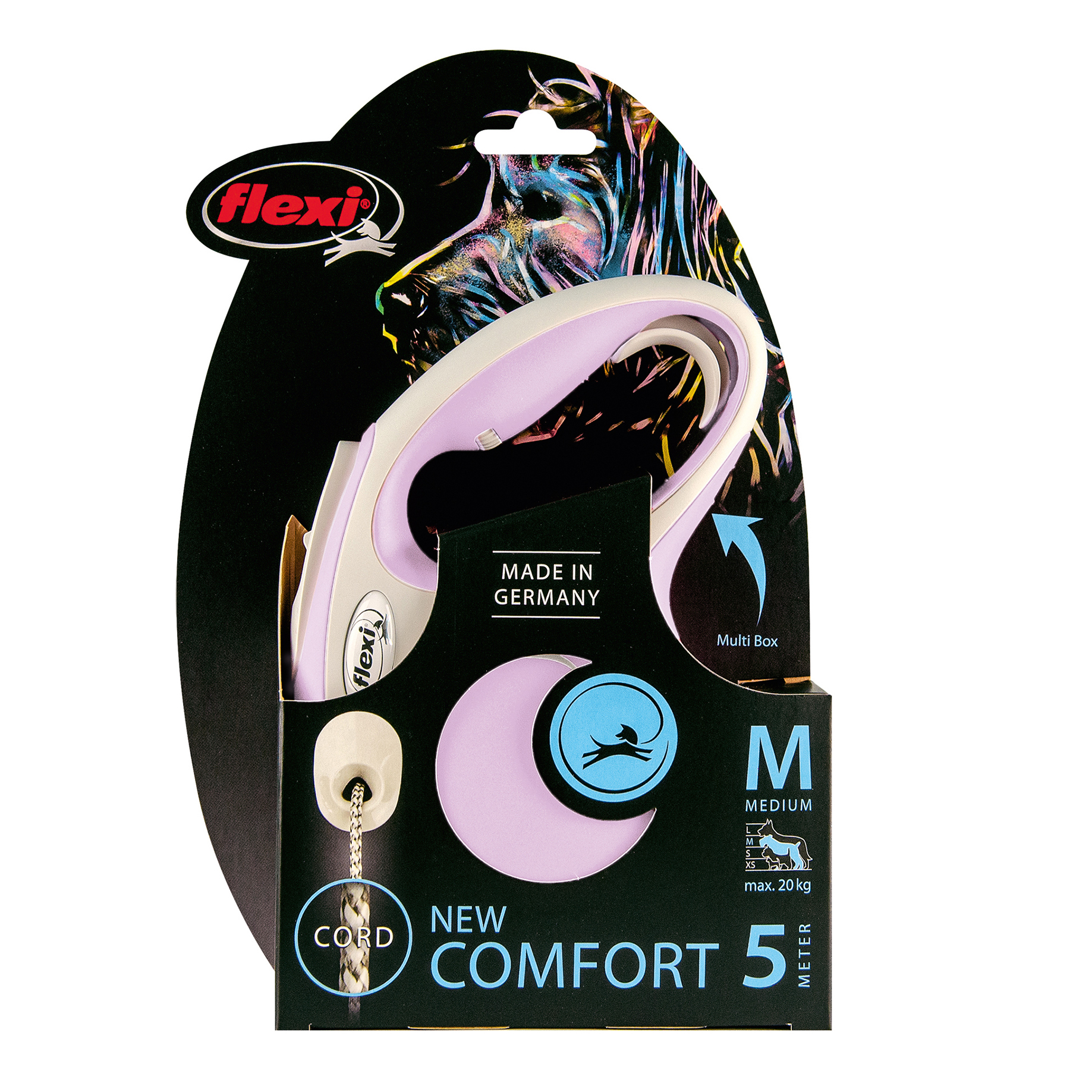 Flexi New Comfort M, 5m rep, Rosa
