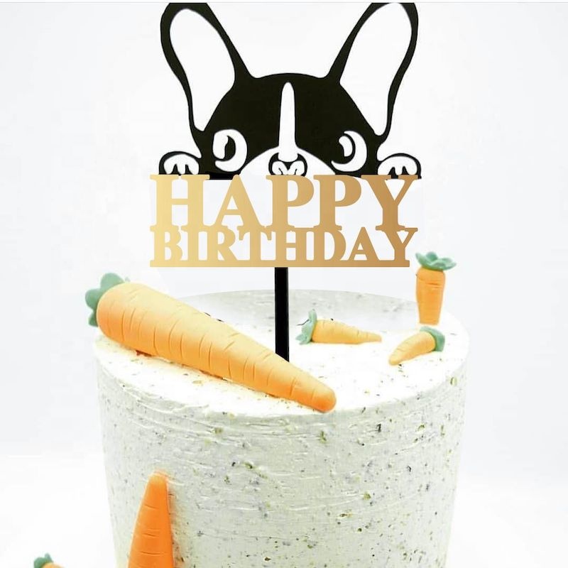 Pet Cake Decoration "Happy Birthday Dog"