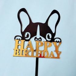 Pet Cake Decoration "Happy Birthday Dog"