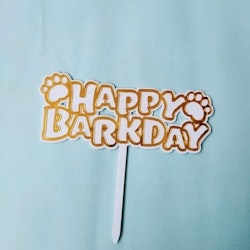 Pet Cake Decoration "Happy Barkday Paw"
