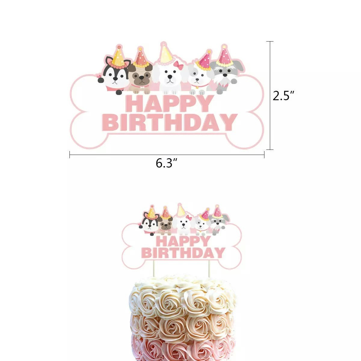 Pink Pet Party Decoration set