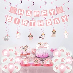 Pink Pet Party Decoration set