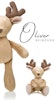 Luxury Reindeer Oliver, Beige 36cm