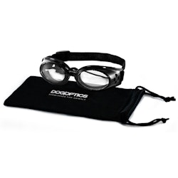 Dogoptics Ibiza Black frame/Clear lens, Small