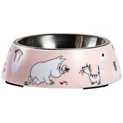 Moomin Pets food bowl, Pink Small