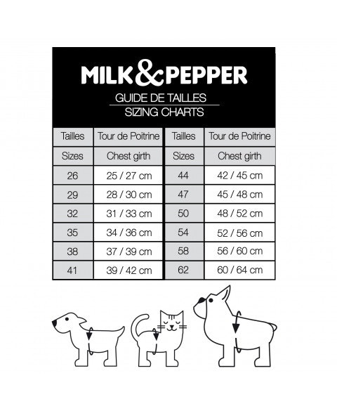 Milk & Pepper Hundsele Kurt, Svart