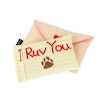 Lovebug Love Letter Hundleksak