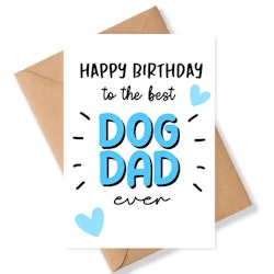 Födelsedagskort Dog Dad