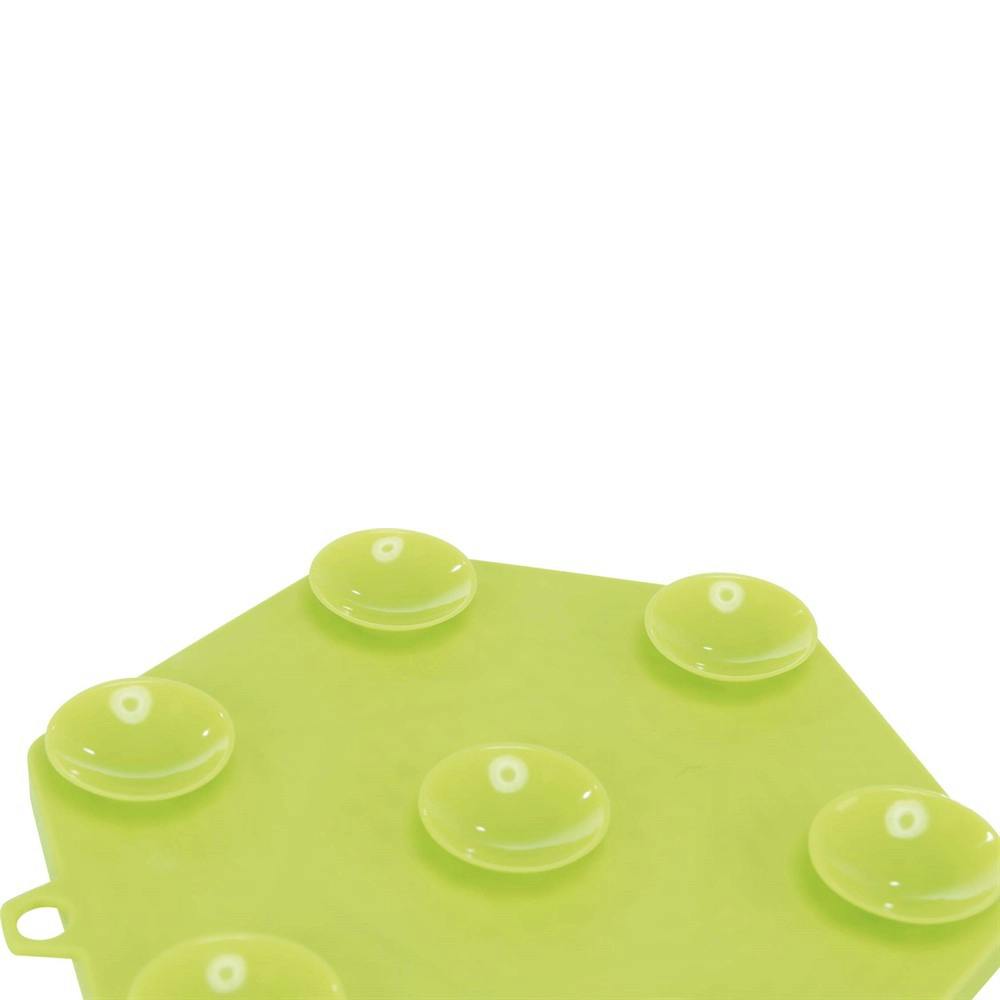 Lick'n'Snack platta med sugkoppar, silikon, green