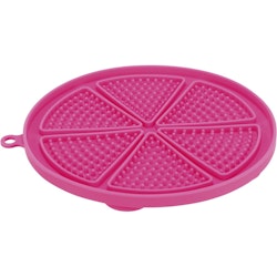 Lick'n'Snack platta med sugkoppar, silikon, pink