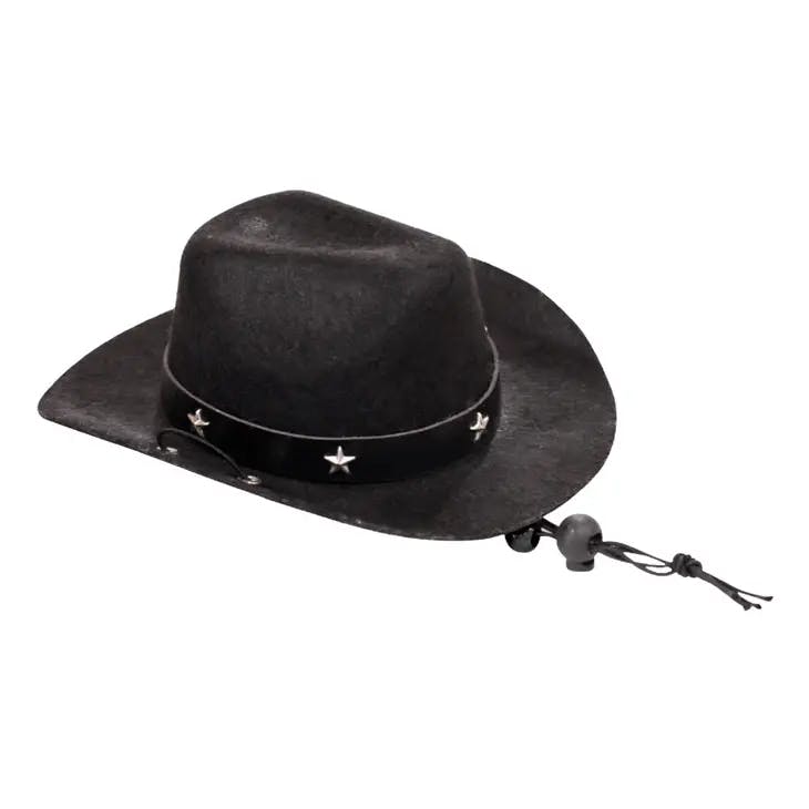 Cowboy Hatt för Hund, svart