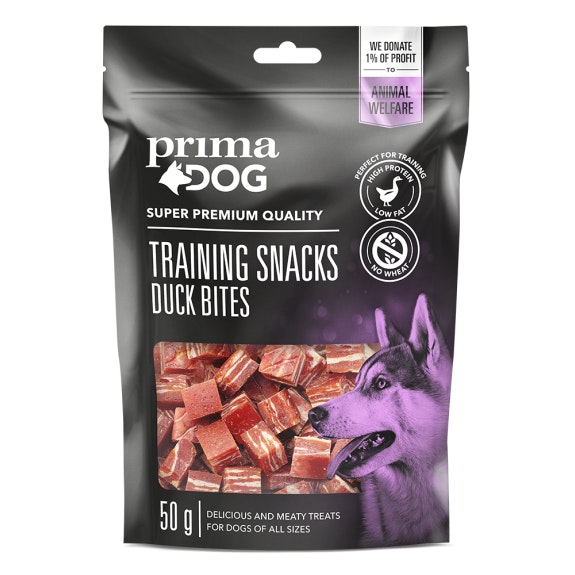 PrimaDog Training Snacks Anka 50g, Hundgodis