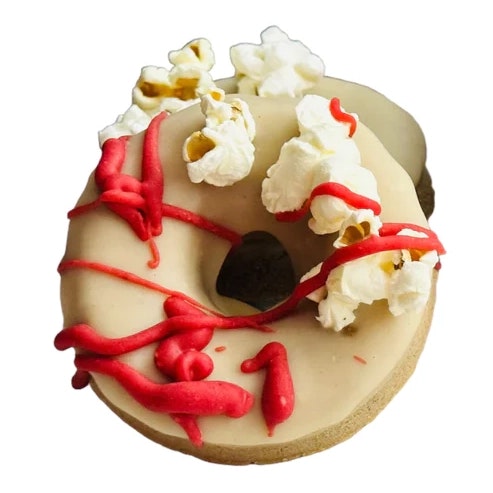 WuffCorn Dog Donut Treat - Popcorn Donut till hund