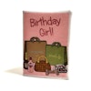 Birthday Girl Card, Hundleksak