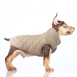 Milk & Pepper AMELIA vändbar hundjacka Beige/Sheeplike