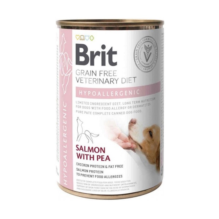 Brit GF Vet Diet Dog Can Hypoallergenic 400g