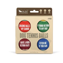Tennisbollar till hund 4-pack