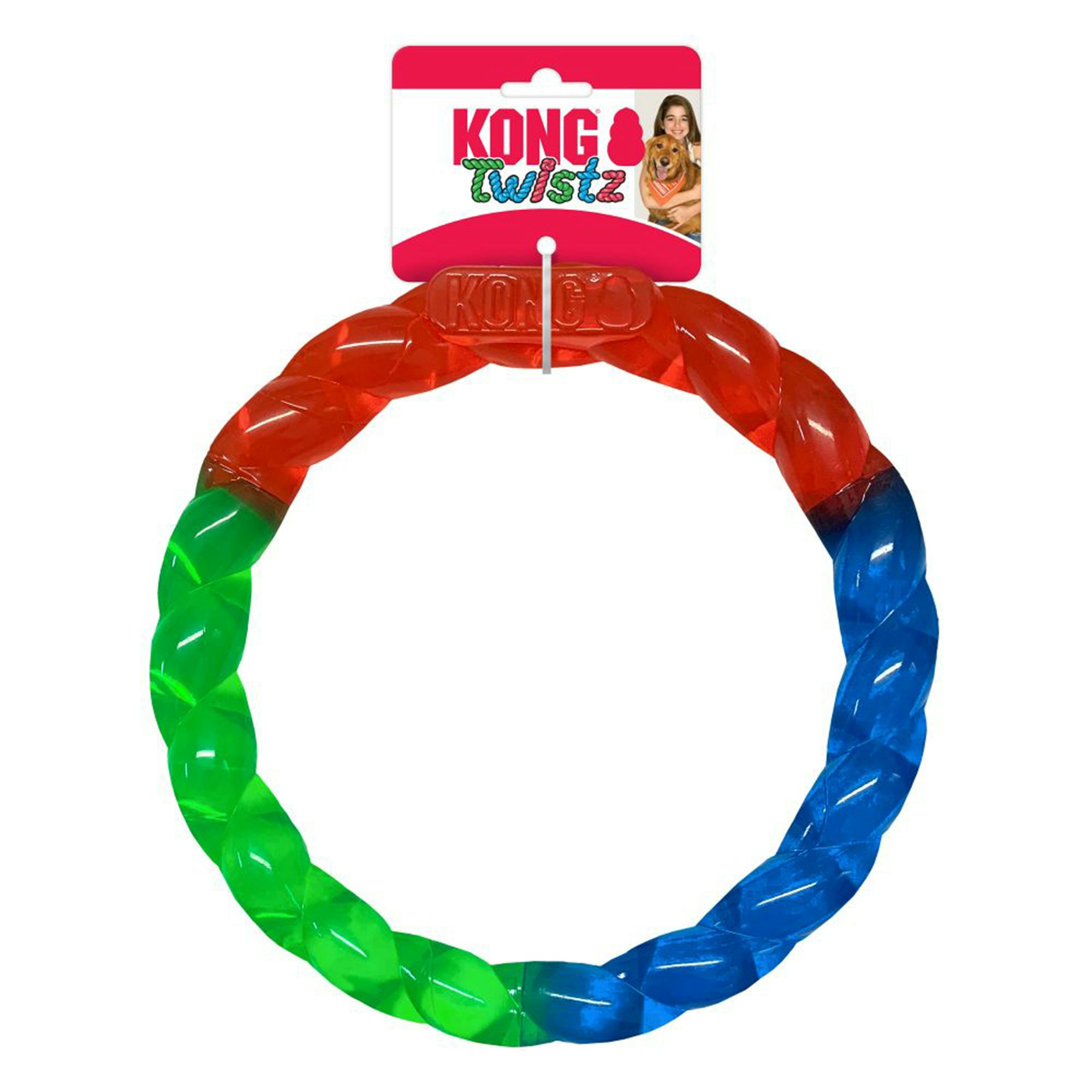 Kong Hundleksak Twistz Ring 17 cm
