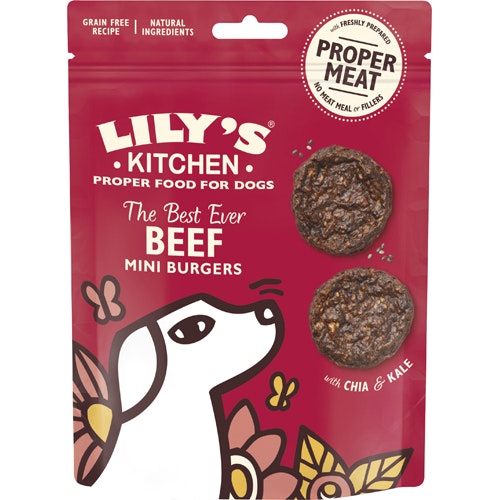 Lilys Kitchen Treat Beef Mini Burgers 70g