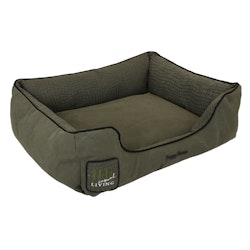 Canvas Bed w Croco Pattern - Green Khaki