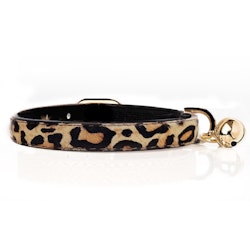 Milk & Pepper Cat Collar Leather Leopard - Black/Brown