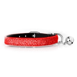 Milk & Pepper Katthalsband Stardust Red