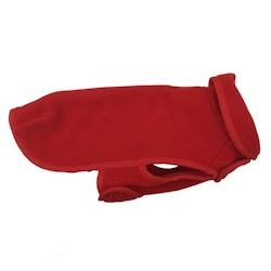 Double Layer Fleece Coat, Red