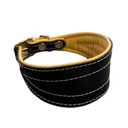 Greyhound Collar Black/Natur