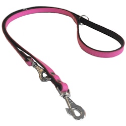Flat Leash 2 colors Pink/Black
