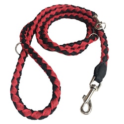 Round Braided Leash Red/Black