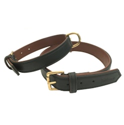 Carmel Hundhalsband Läder, Black/Brown