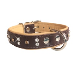 Orion Leather Collar Crystals