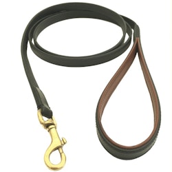Chelsea Leather Leash Brass Black/Brown
