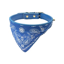 Paisley Bandana på Halsband, Blå
